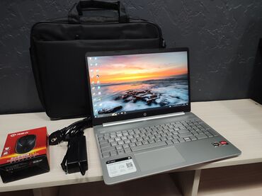 экран ноутбук: Ноутбук, HP, 16 ГБ ОЗУ, AMD Ryzen 5, 15.6 ", Для работы, учебы, память SSD