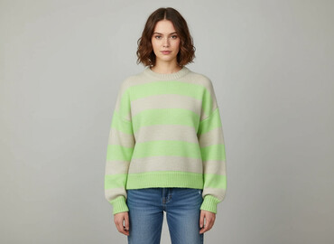 bershka sweterek w paski: Bershka, Women`s sweater, size M