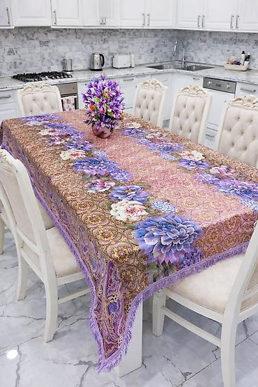 yeni il sufreleri: Məhsul: Naxışlı süfrə kolleksiyası - Material: Parlaq səthli suya və — 2