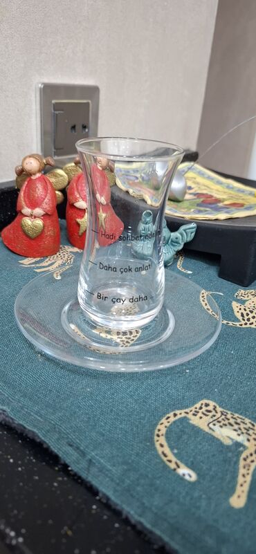 силиконовая форма: Armudu stəkanlar, Şüşə, 4 ədədli dəst, 200 ml, Türkiyə