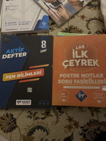 Other books and magazines: Türkiyə 8 ci sinif test kitabları
Bir neçə səhifə işlənib