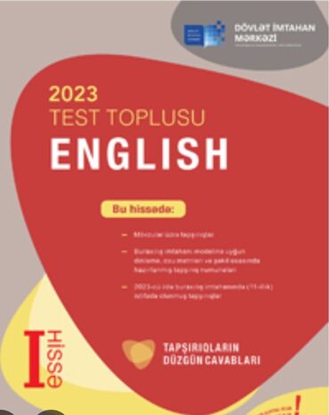 Testlər: İngilis dili Testlər 11-ci sinif, DİM, 1-ci hissə, 2023 il