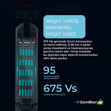 Elektrikli samokatlar: Yeni Elektrik samokat 10", 751 - 1000 Vt, 36 - 45 km/s, Ünvandan götürmə, Pulsuz çatdırılma, Rayonlara çatdırılma — 7