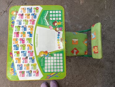 детский стол стульчик: Комплект детского стола и стула, Б/у, Самовывоз