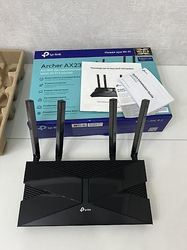 Модемдер жана тармак жабдуулары: TP-Link Archer AX23 — двухдиапазонный роутер стандарта Wi‑Fi 6 — 3