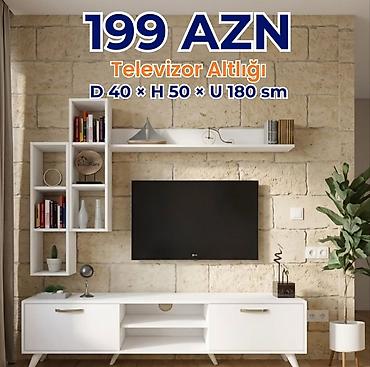 embawood dolab: Yeni, Düz TV altlığı, Polkalı, Azərbaycan — 1