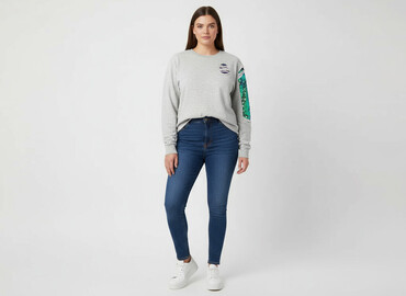 t shirty leniwiec: Світшот жіночий, розмір XL