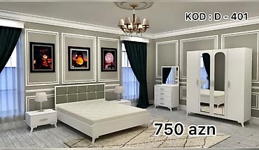 Yataq otağı dəstləri: İkinəfərlik çarpayı, Dolab, Komod, 2 tumba, Rusiya, Yeni — 2