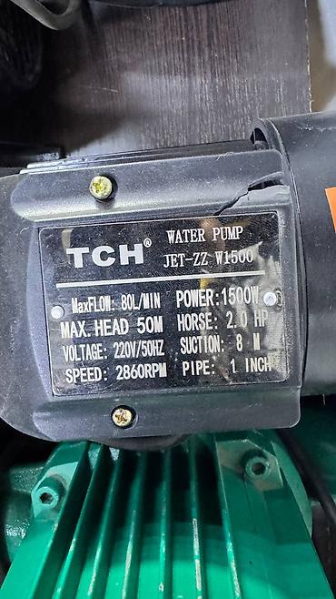 простой: Поверхностный водяной насос TCH JET-ZZ W1500 Основные характеристики — 2