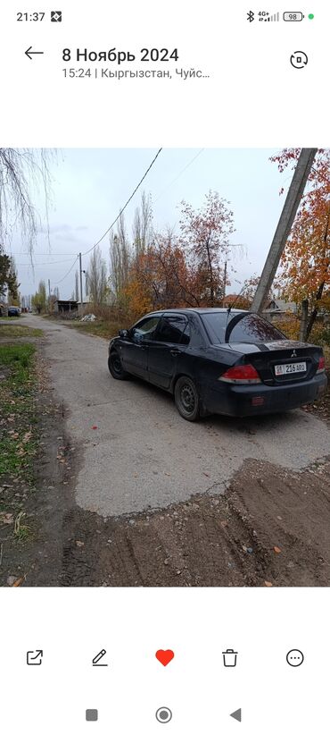 автомобили легкови: Mitsubishi Lancer: 2005 г., 1.6 л, Механика, Бензин, Седан