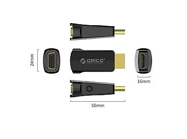 av hdmi adapter: ⚡ ORICO XD-HLFV-BK-BP – HDMI (M) → VGA (F) Konvertor Adapter ORICO — 2