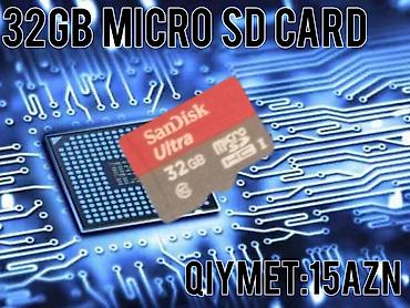 kamera harddisk: SanDisk Ultra microSD kart – 32 GB - Yaddaş tutumu: 32 GB - Tip — 1