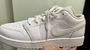 nike force: Nike Jordan 1 Low (GS) Triple White - Цвет: полностью белый (Triple — 4