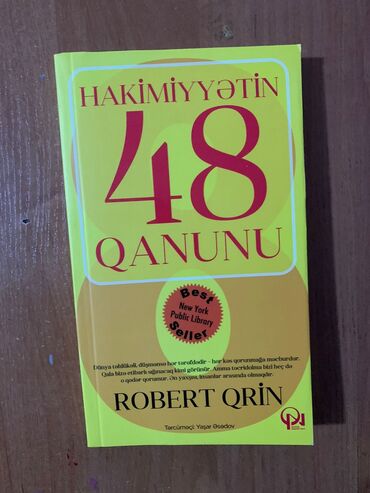 Kitablar, jurnallar, CD, DVD: 💥Yeni gəldi💥 📚 Robert Qrin-Hakimiyyətin 48 qanunu 🚇Metrolara, ✈Xarici