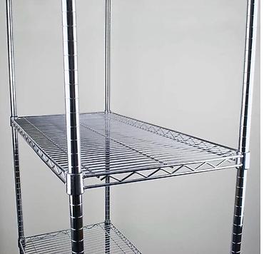 Ev və bağ: Metal tel rəf sistemi - Material: xrom örtüklü polad (pas və — 1