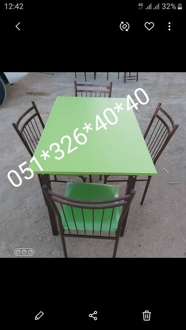 Sifarişlə masa və oturacaq dəstləri: Kravat çarpayi istediyiniz olcude istediyiniz rengde parcadan ve — 13