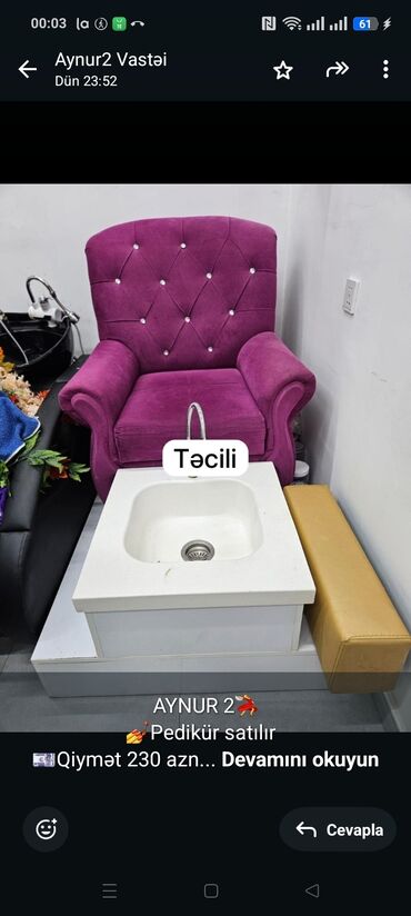 Yataq otağı dəstləri: AYNUR 2💃 💅Pedikür satılır 💶Qiymət 230 azn 🏘️Ünvan hezi aslanov