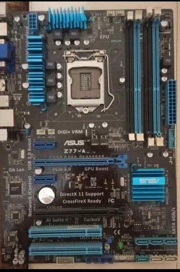 Материнские платы: Материнская плата, Б/у, Asus, LGA1155, ATX, Для ПК