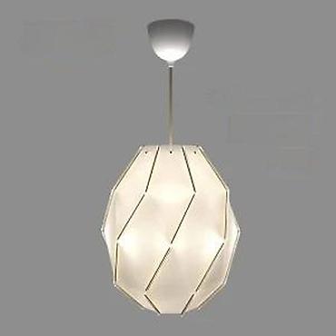 Stilski lusteri: Moderan viseći luster – geometrijski dizajn, bela mat - Tip — 7