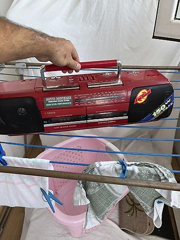boombox: Kasetderi var . NOVA RX-561AR portativ stereo radio və ikili kaset — 1