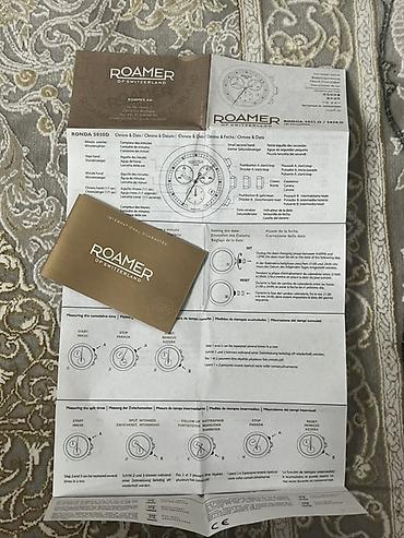 Кол сааттар: Классикалык сааттар саат, Roamer, Швейцария, Суу өткөрбөөчү, Асыл нуска, Эркектердики, Жаңы — 4