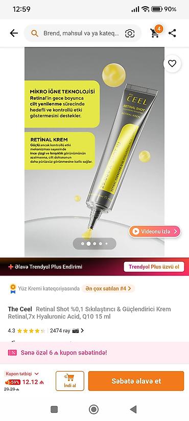 acnelyse 0.1: The Ceel Retinal Shot %0,1 – Sıxlaşdırıcı və gücləndirici krem, 15 ml — 2