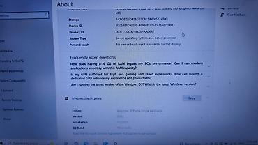 Digər noutbuklar və netbuklar: Toshiba noutbuk Xüsusiyyətlər: - Ekran: təxminən 15.6” (şəkillərdə — 9