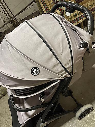 Коляски: Коляска, цвет - Серебристый, Б/у — 4