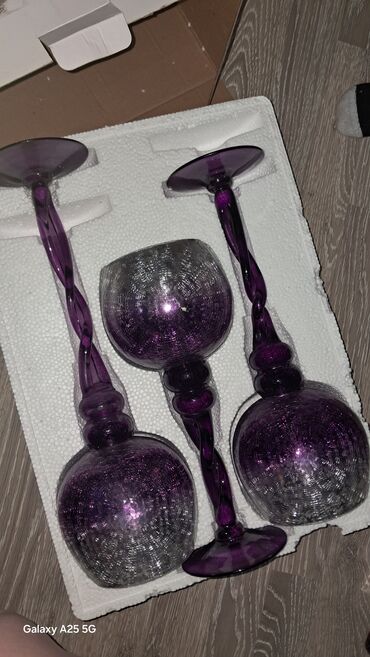 Digər dəstlər və servizlər: Şüşə qablar və stəkanlar dəsti - Dondurma/kokteyl üçün şüşə qablardan — 13