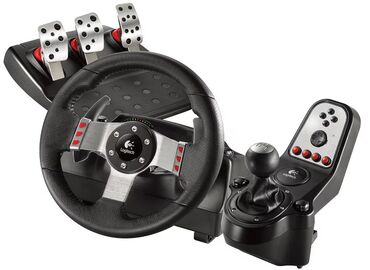 dual: Logitech G27 Racing Wheel – tam set - 900° dönmə bucaqlı dəri sükan