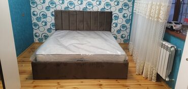 Кровати: Новый, Двуспальная кровать, Без подьемного механизма, С матрасом, Без выдвижных ящиков, Россия