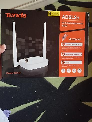 wifi anten: Tenda D301 v4 – ADSL2+ Wi‑Fi marşrutlaşdırıcı (N300) Xüsusiyyətlər: - — 4