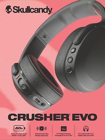 наушники беспроводные вакуумные: Skullcandy Crusher Evo — полноразмерные беспроводные наушники с — 2