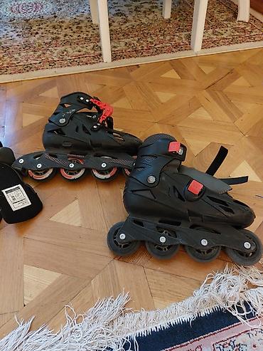 roller skates: Inline skeytlər (roller skates) – 4 təkərli, fitnes/şəhər sürüşü üçün — 4
