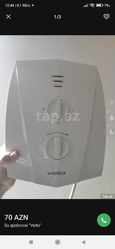 distillə edilmis su: Su qızdırıcısı Veito – ani su isitmə qurğusu - Brend: Veito - Növ — 1