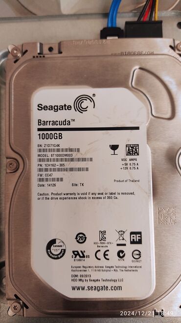 жесткий диск 40 гб: Накопитель, Б/у, Seagate, HDD, 1 ТБ, Для ПК