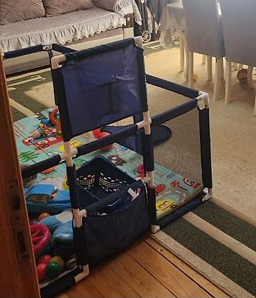 plaslar kisi: Uşaq oyun məkanı – qapılı, mesh divarlı playpen teze kimidi 6 ay — 3