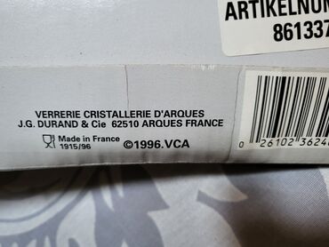 Ostalo posuđe: Kobaltno nov plav tanjir za na sto,90te.Luminarc Francuska. Nov — 19