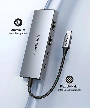 micro cd: UGREEN CM480 — компактный USB-C HUB 4-в-1 (10 Гбит/с) Идеальный — 7