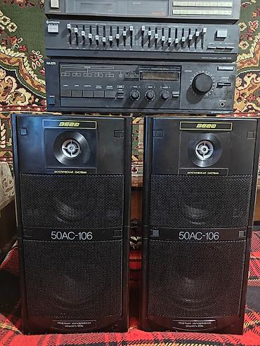 колонка токмок: Акустическая система Вега 50АС-106. Продаётся всё вместе. 100т. с — 1