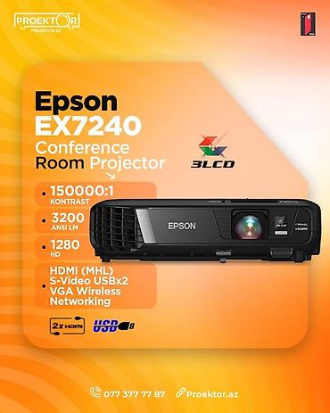 TV və video: İşlənmiş Portativ Proyektor Epson, Ödənişli çatdırılma — 1