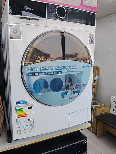 Стирально‑сушильная машина Midea 8 кг - Вместимость стирки: 8 кг at lalafo.kg Стирально‑сушильная машина Midea 8 кг - Вместимость стирки: 8 кг