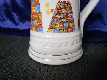 Čaše: Krigla nova Zajecar porcelan 70te. Nova krigla,sve na njoj odsjaj od — 8
