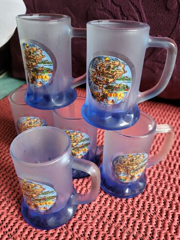 Čaše: Casice vintaz za zestoko pice. Casice bez ostecenja. mlecna — 3