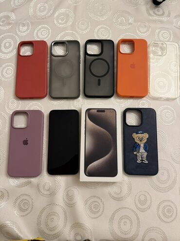 iphone x platasi: IPhone 15 Pro, Natural Titanium, Simsiz şarj