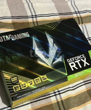 кронштейн для видеокарты: Videokart ZOTAC GeForce RTX 3070 Ti, 8 GB, İşlənmiş