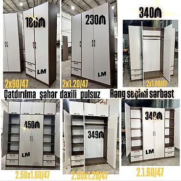 paltar dolab: Mebel istehsalı – Şkaflar (rəndəklənmiş MDF/Laminat kombinasiyası) - — 1