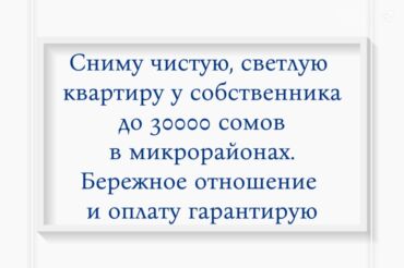 долгосрочная квартира с подселением: 1 бөлмө, Менчик ээси, Чогуу жашоосу жок, Толугу менен эмереги бар