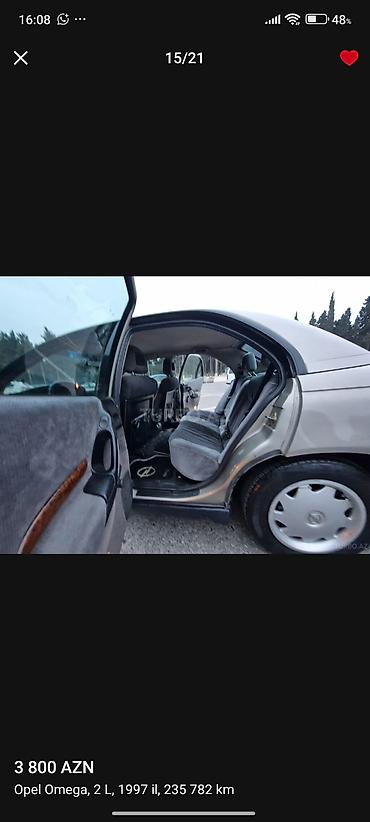 Opel: Opel Omega: 2 l | 1996 il 4190000 km Sedan -da lalafo.az — 12 Opel: Opel Omega: 2 l | 1996 il 4190000 km Sedan — 12