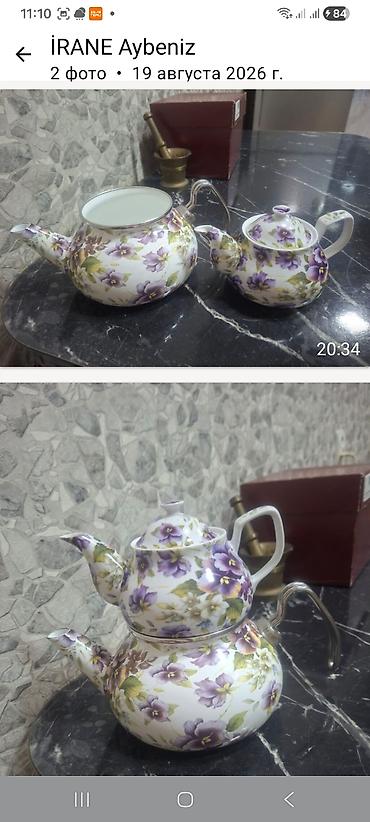 Çaydanlar: Yeni, rəng - Ağ, Çaydan — 1